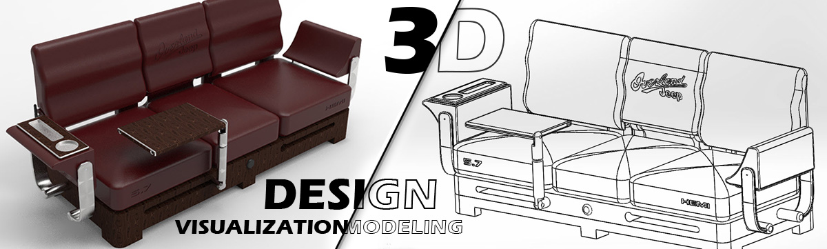Interior Design Products 3D Various Product Designs