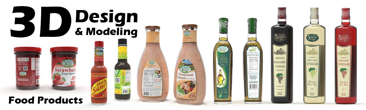 3D Food Products Design & Modeling 3D Food Products Design & Modeling
