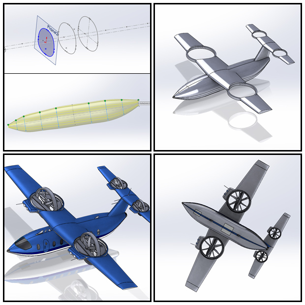 3D VTOL Aircraft Concept Design