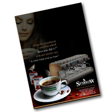 Sparrow Coffee Machines Supplier (Advertising Design, Dubai, UAE