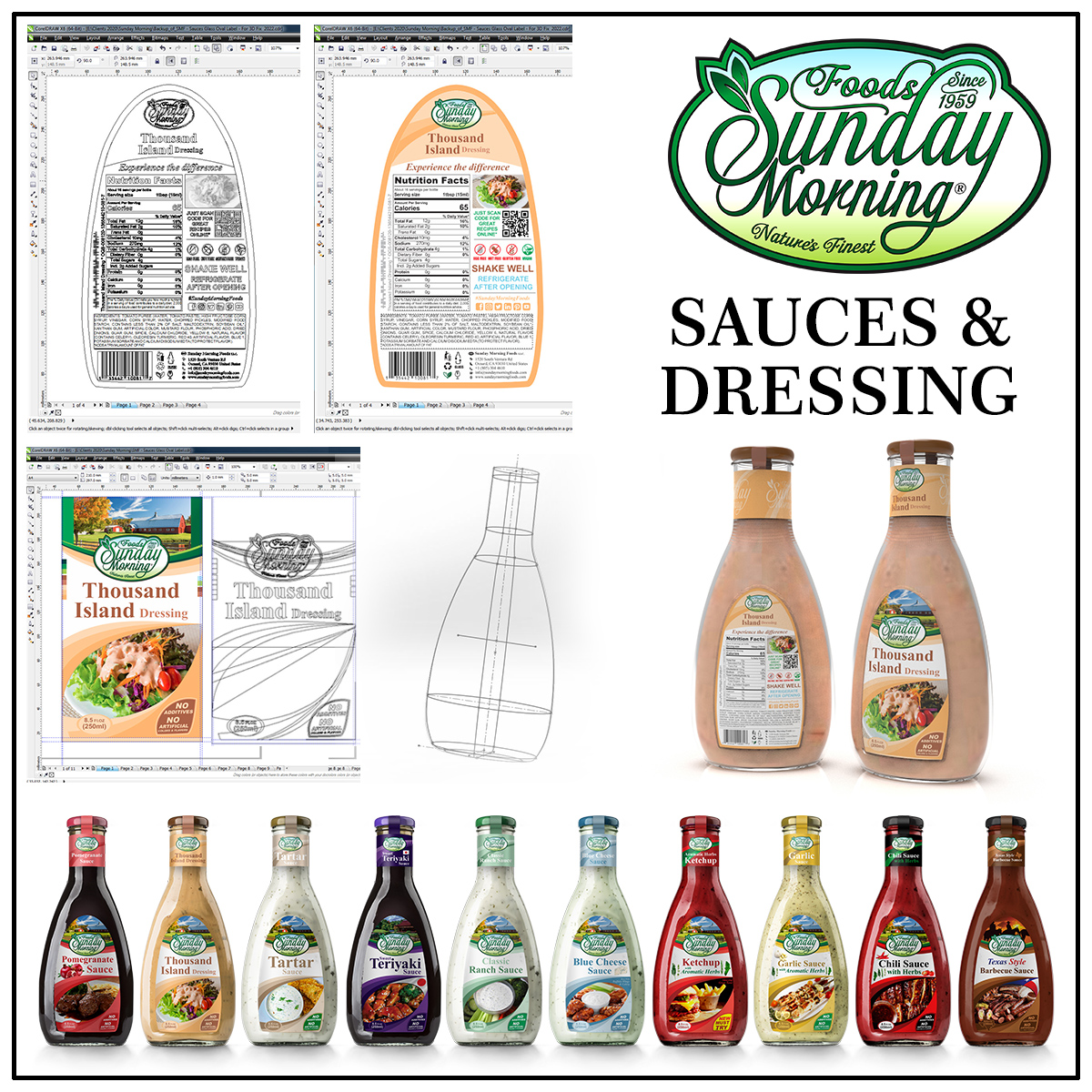 Sauce Dressing Branding