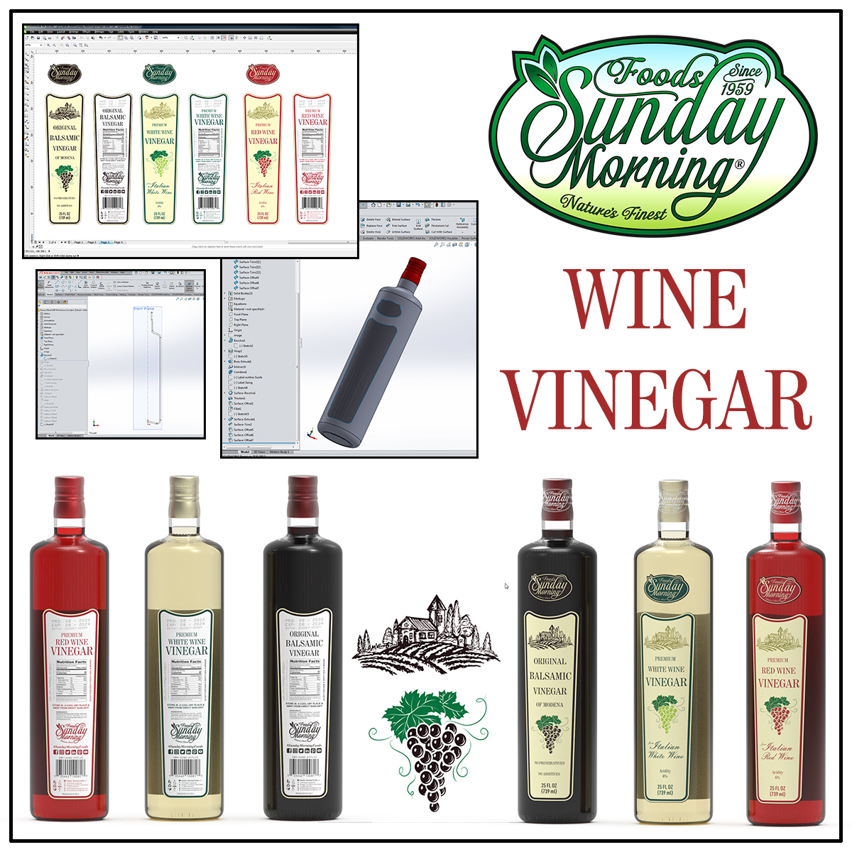 wine vinegar branding