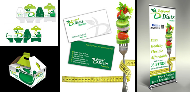 Beyond Diets Corporate Identity Design, Beirut, Lebanon)