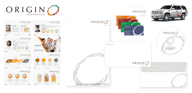 Origin Properties (Corporate Identity Design, Dubai, UAE)