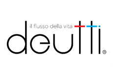 Brand logo: deutti - Sanitary materials / water mixers / faucets / taps - (Rome - Italy)