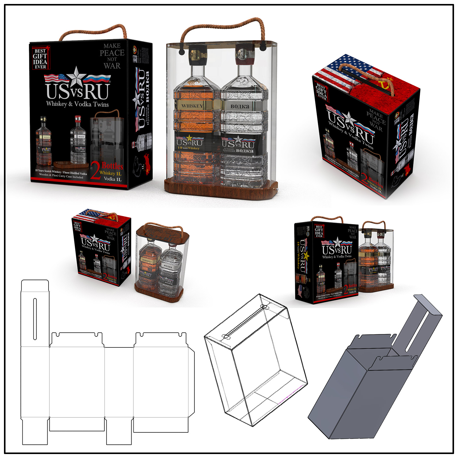 Whiskey Vodka Packaging